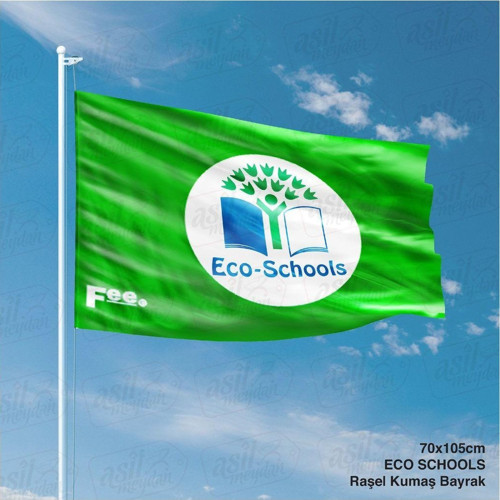 Bayrakal Eco - Schools Logolu Bayrak 100 x 150 cm
