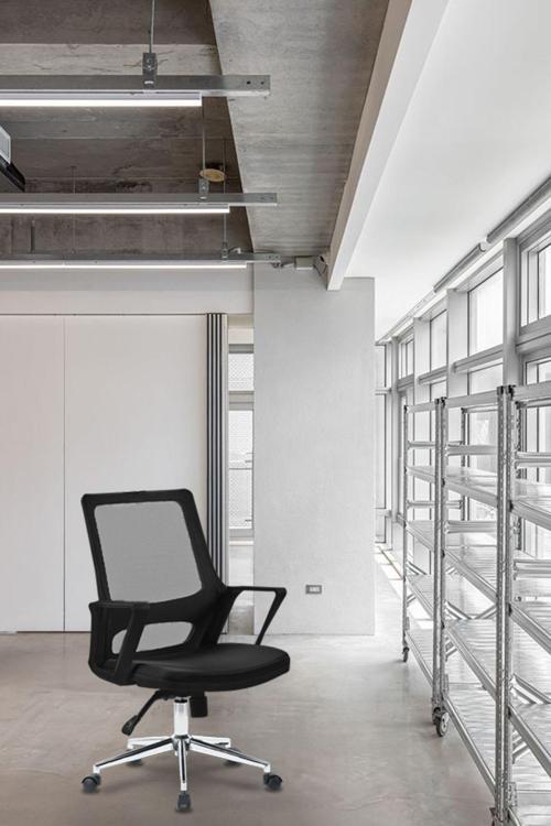 Fileli Metal Ayaklı Ofis Müdür Makam Yönetici Çalışma Koltuğu