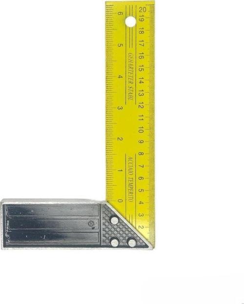 20 Cm Metal Sarı Marangoz Gönye
