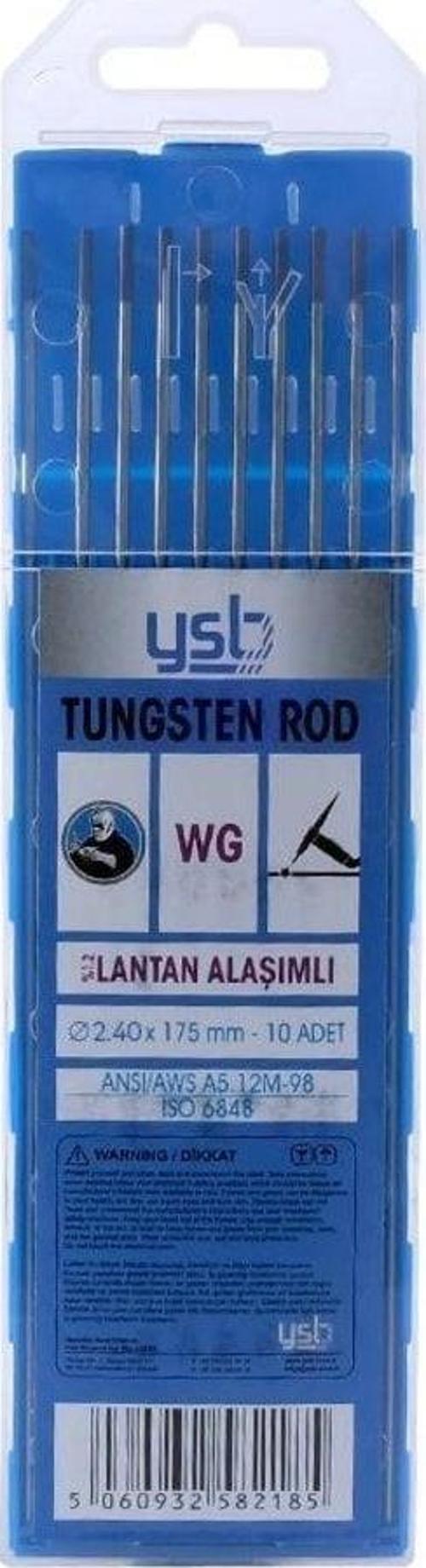 Wg Mor Toryum Alaşımlı Tungsten 2.40 X 175 Mm Elektrot (10 Adet)