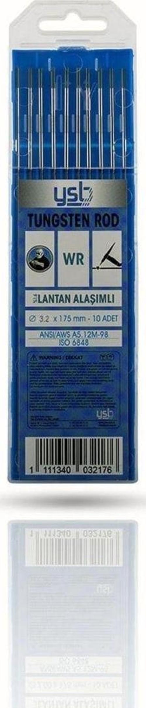 Wr 20 Yeşil Toryum Alaşımlı Tungsten 3.20 X 175 Mm Elektrot (10 Adet)