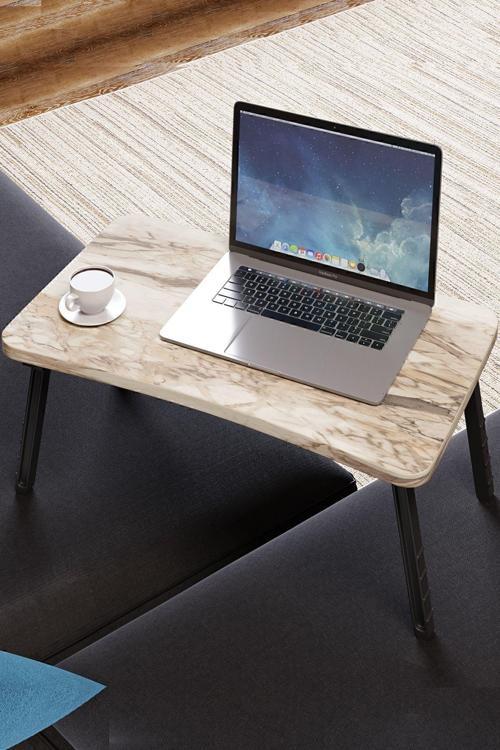 Renkli Laptop Sehpası Katlanabilir Yatak Koltuk Üstü Kahvaltı Bilgisayar Sehpası - Efes