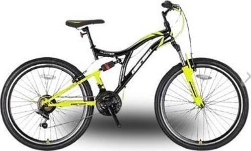 HUNTER - 26" - MTB - 16' - 21 Vites - V.B - Siyah/Gri-Neon Sarı