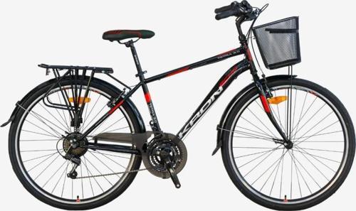 TETRA MAN 3.0 - 28  City Bike - 18' - 21 Vites - V.B. - Siyah-Gri/Kırmızı