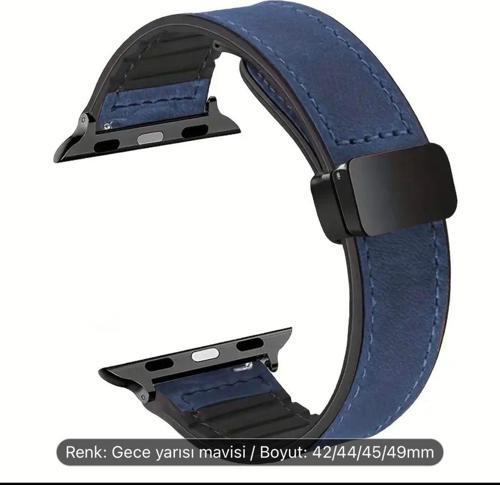 Iwatch Ultra 2 38-40-41-42-44-45-49Mm İçin Uygun Lacivert Saat Kayışı Akıllı Saat Kordonu