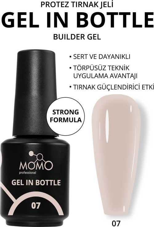 Protez Tırnak Jeli, Gel In Bottle No.7, Natürel, 18 ml