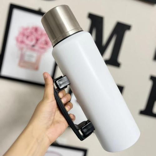1.5 Lt Kulplu Paslanmaz Çelik Termos-Turuncu