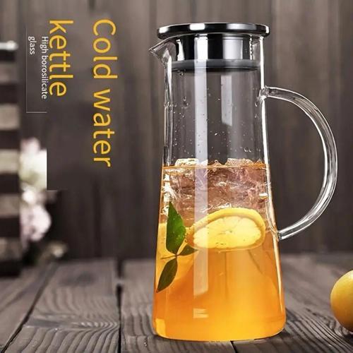 Borosilikat Cam Sürahi 1440 ml Füme Renk