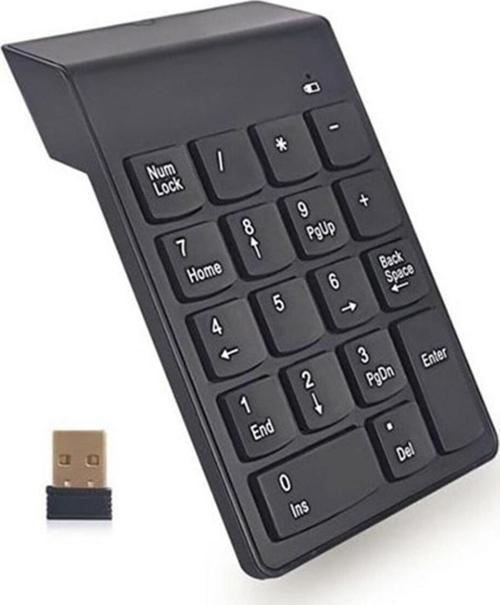 Kablosuz 2.4 GHz Sayısal Tuş Takımı – 18 Tuşlu Numpad