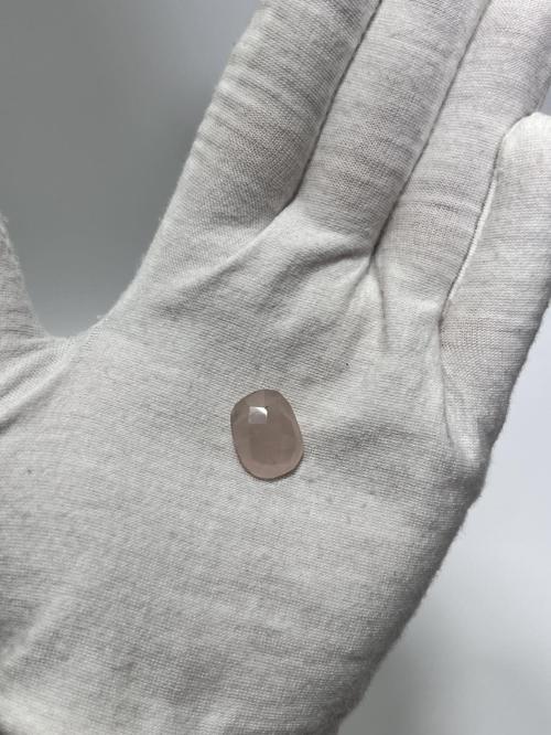 Faset Kesim Doğal Gül Kuvars Taşı 10,2 Karat
