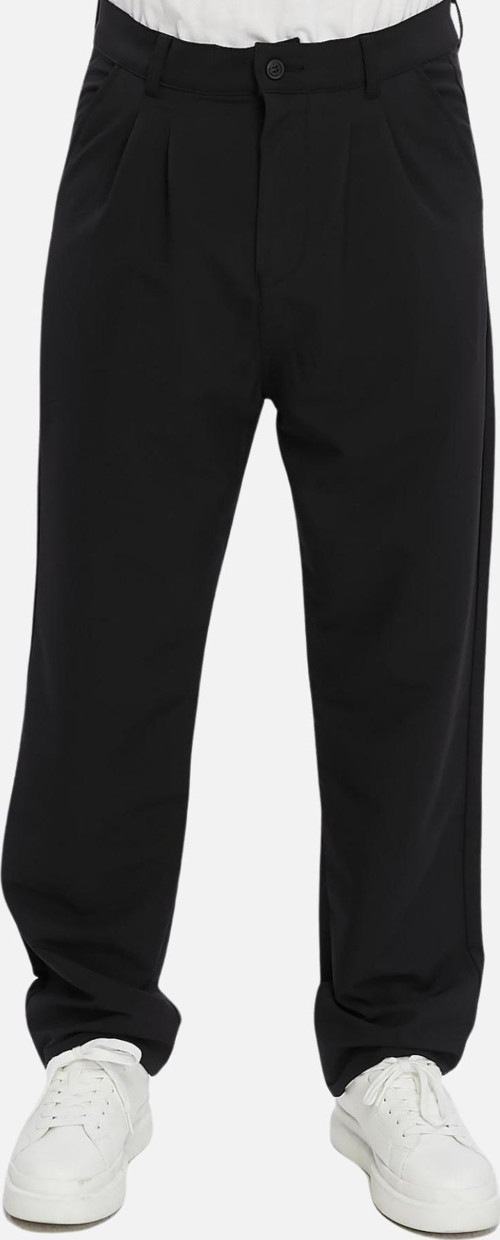 Yüksek Kalite Erkek Yüksek Bel Pileli Baggy Chino Pantolon C358