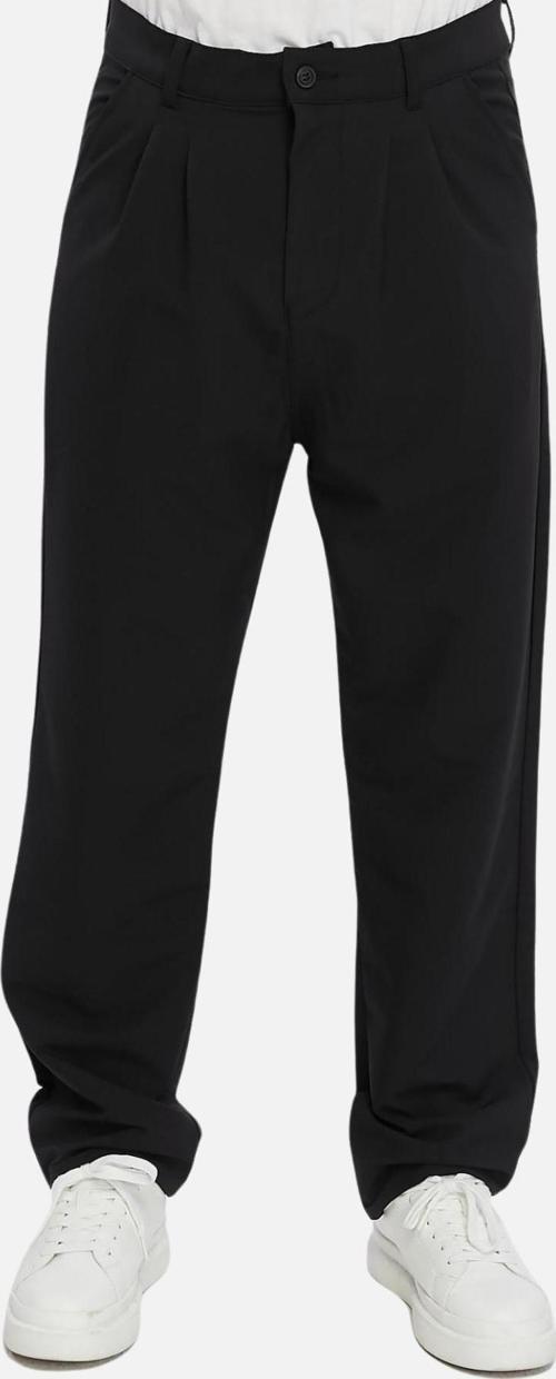 Yüksek Kalite Erkek Yüksek Bel Pileli Baggy Chino Pantolon C358
