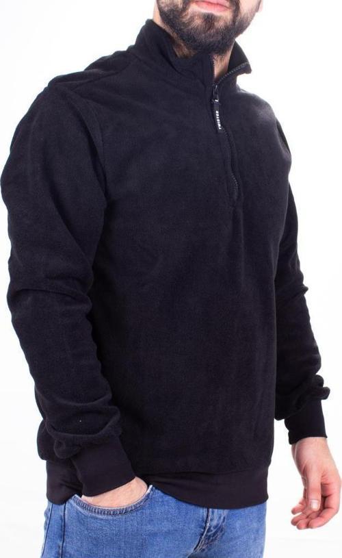 Twister 1903 Siyah Fermuarlı Dik Yaka Erkek Sweatshirt