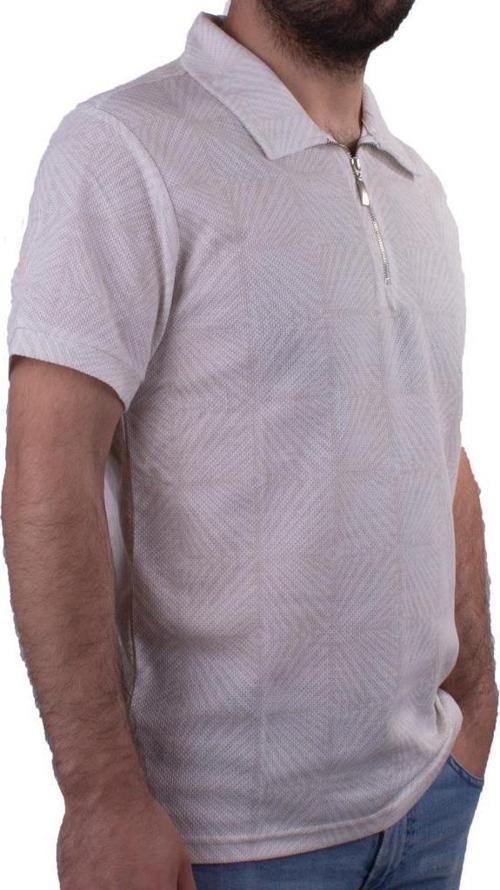 2276 Bej Polo Yaka Erkek T-Shirt