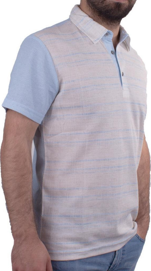 2281 Mavi Polo Yaka Erkek T-Shirt