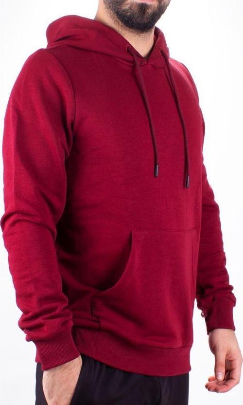 Twister 2732 Bordo Kapüşonlu Erkek Sweatshirt
