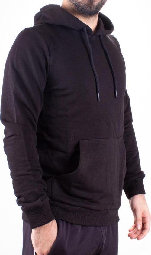 Twister 2732 Siyah Kapüşonlu Erkek Sweatshirt