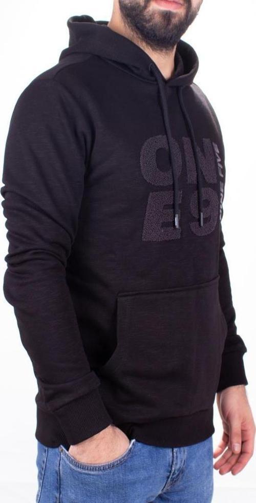 Twister 1931 Siyah Kapüşonlu Erkek Sweatshirt