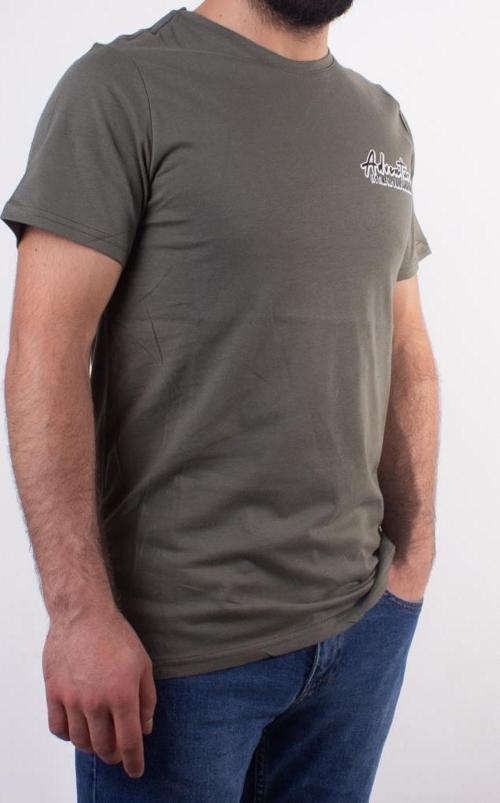 SN-747 Amari Haki Günlük Erkek Bisiklet Yaka Tişört