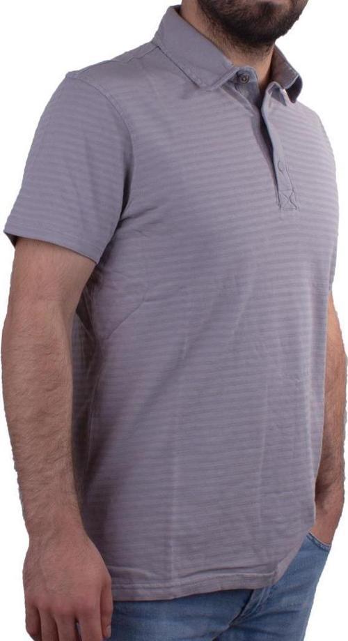 2214 Gri Polo Yaka Erkek T-Shirt