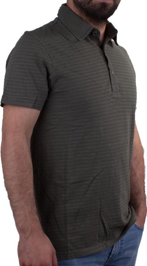 2214 Haki Polo Yaka Erkek T-Shirt