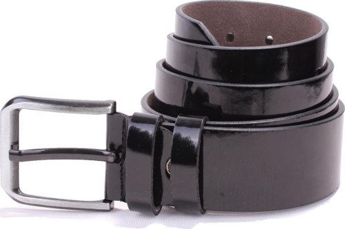 DMK26-456 Siyah Rugan 4.5 cm Suni Deri Erkek Kemer