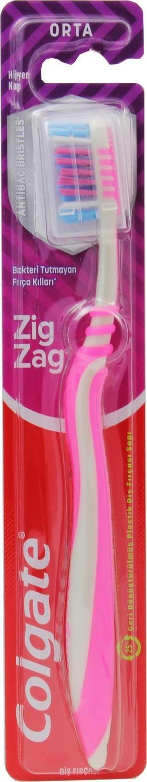 Zigzag Orta Diş Fırçası - Pembe