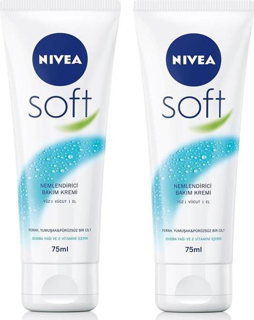 Soft Tüp Nemlendirici Bakım Kremi 75 ml 2 ADET