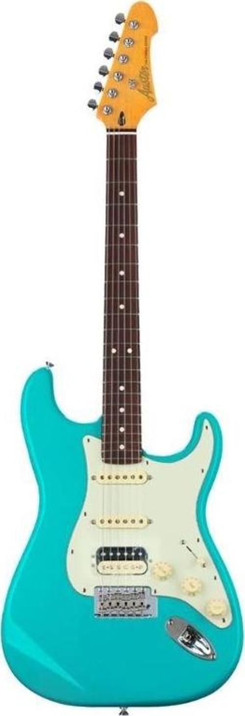  Auster AS100 Stratocaster Elektro Gitar - Miami Blue