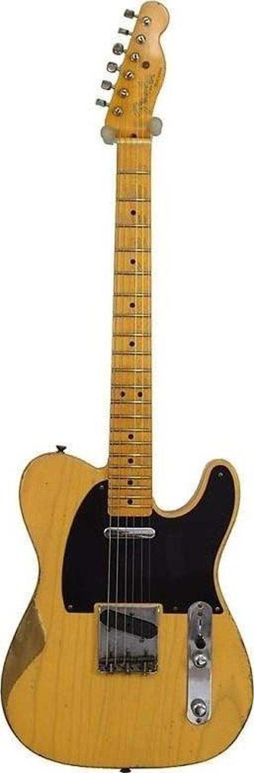 Custom Shop Masterbuilt Telecaster Elektro Gitar - Butterscotch