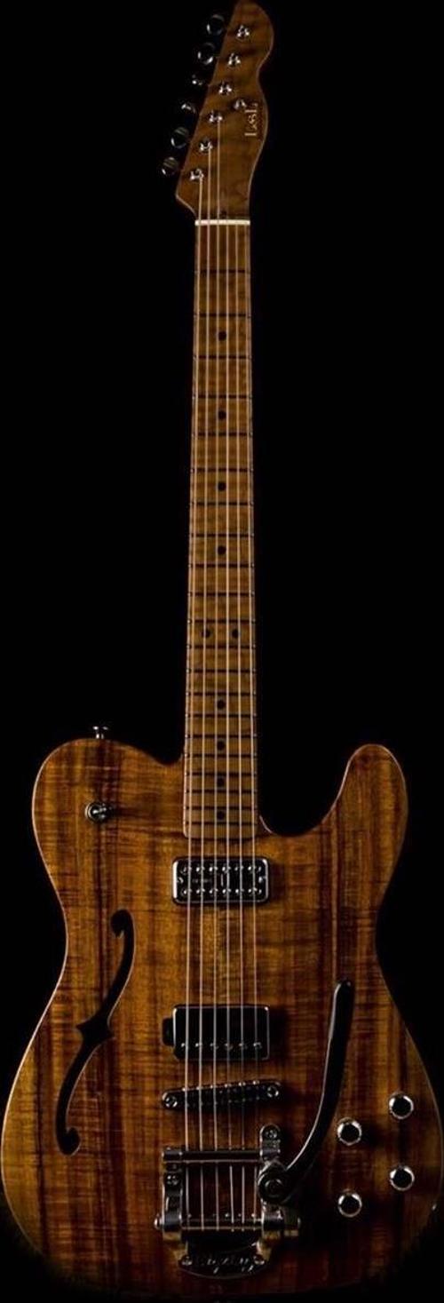 Soladita Deluxe Semi Hollow Body Elektro Gitar - Brown Burst