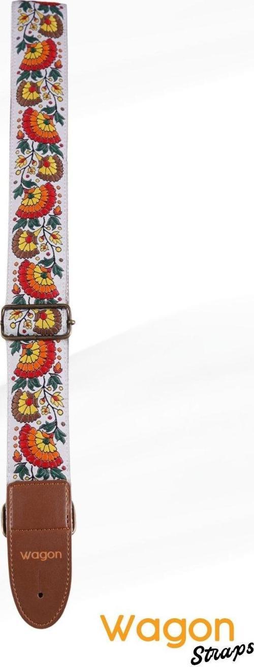 Straps Vintage Serisi Gitar Askısı - Flower Rainbow