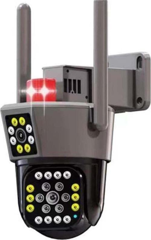 O-Kam-6015 6Mp Dual Lens Wifi Ptz 3.5 "Dual Screen İmage, 15Pcs Leds Dual Light Güvenlik Kamerası
