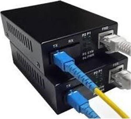 Media Converter Single Mode 10-100-1000 20 Km Dual Sc
