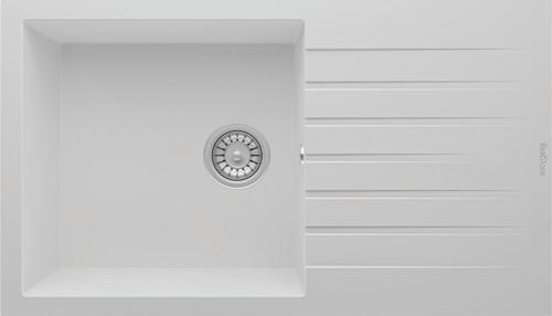 Real P014 LOADİKYA 86 XL Beyaz Granit Mutfak Eviyesi 86X50 cm