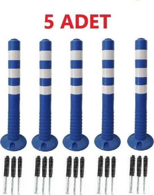 5 Adet Mavi Renk Otopark Düzenleyici 75 Cm Eco Delinatör