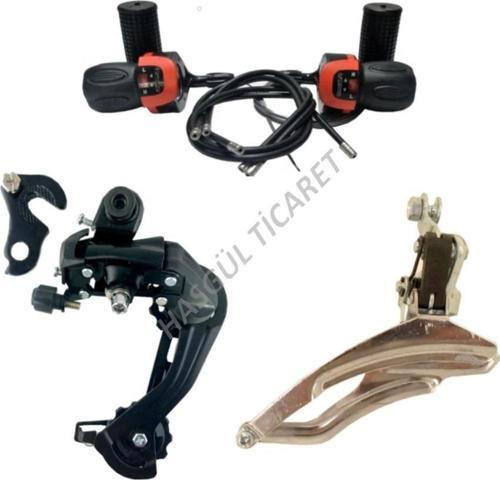 Bisiklet Kırmızı Vites Kolu  Ön Attırıcı alttan Arka Attırıcı kulaklı kulaksız TZ50 model 18 21 24  Vites uyumlu Se