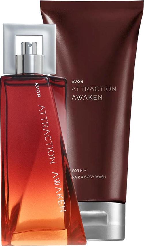 Attraction Awaken Erkek Parfüm ve Saç Vücut Şampuan Paketi