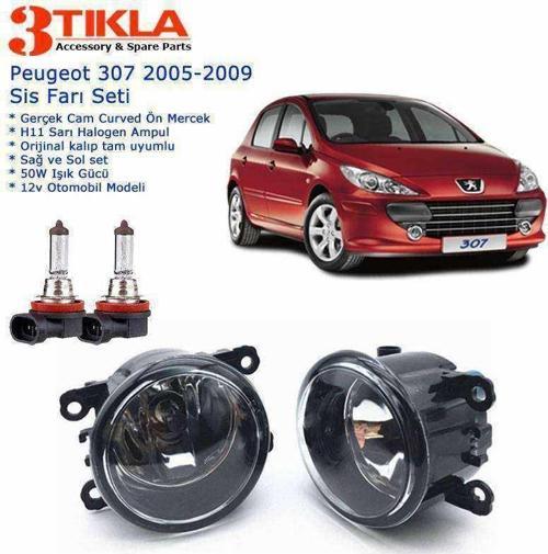Peugeot 307 2005 Sis Farı Set  Oem:  8200074008