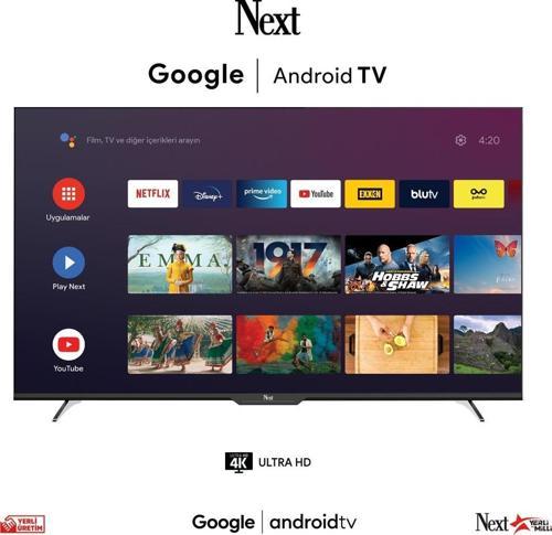 YE-55GFSG7 55" 139 Ekran Uydu Alıcılı 4K Ultra HD Smart LED TV