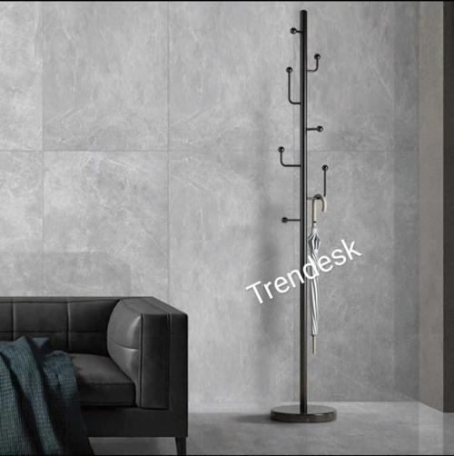 Modern Metal Siyah Ayaklı Askılık Elbise Askısı 165*30 Cm 6003