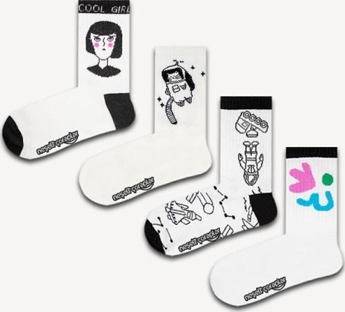 4'Lü Cool Girl Atletik Çorap Set