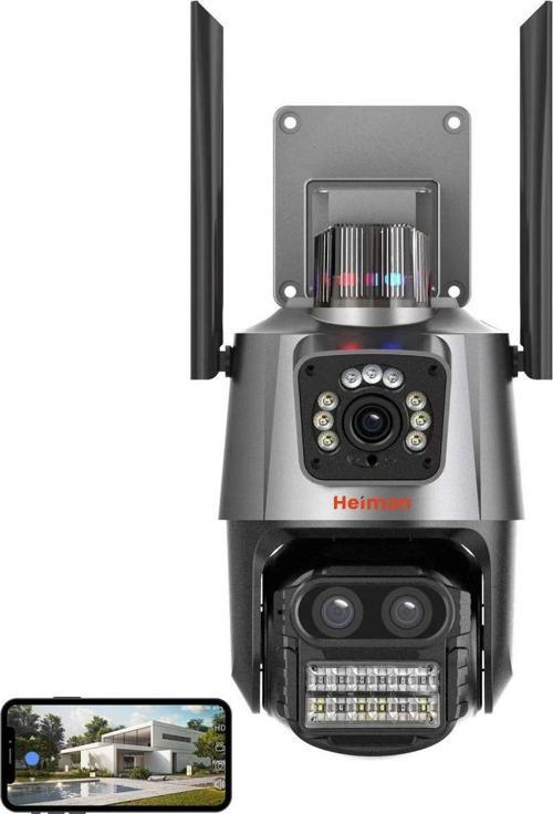 Hm - 42 6Mp 8X Zoom Wifi Onvif 2 Kameralı Dış Mekan Ptz Kamera