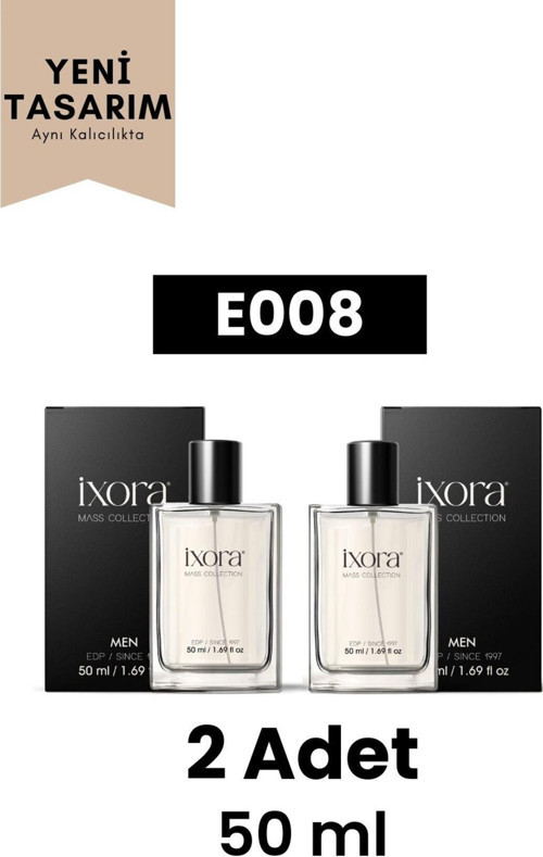 E008 Lucky Man (2 Adet) Erkek Parfüm 50 Ml Edp