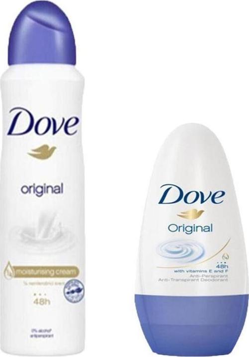 Original Kadın Sprey Deodorant 150ML + Dove Roll-On Original 50 ML 2li Set