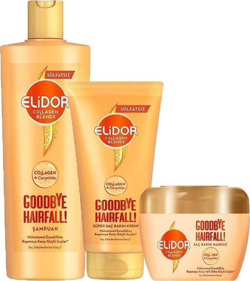 Collagen Blends Şampuan 350ml Saç Bakım Kremi 170ml Saç Bakım Maskesi 160ml Saç Dökülme Karşıtı 3lü Set