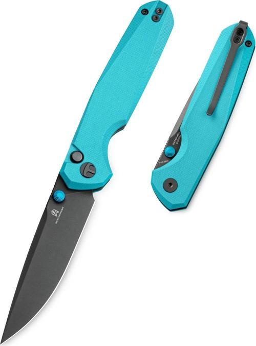 VELIX BMK07D: 3.315" 14C28N Çelik Çakı, G10 Sap, Düğme Kilidi, Flipper