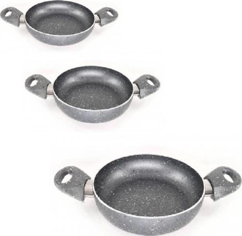 Granit Kapaksız 3 Boy Sahan Seti 20-22-24Cm