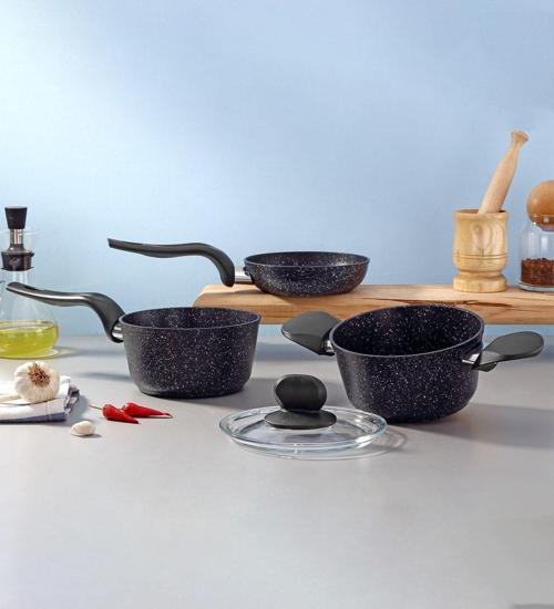 Granit 4 Parça Mini Tencere Seti