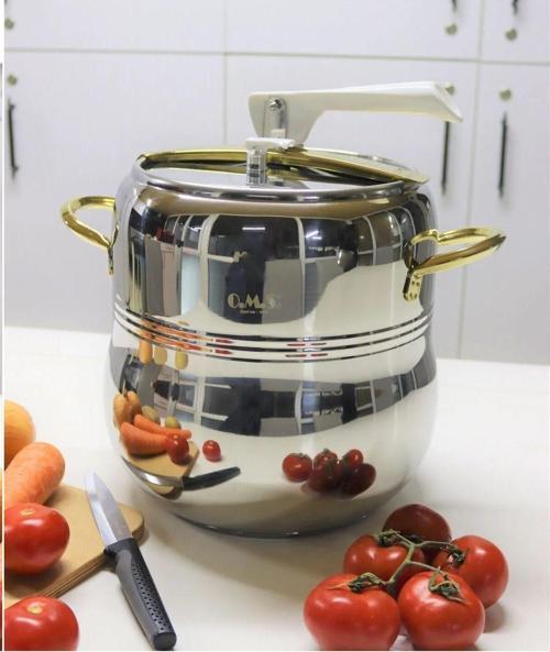 Oms Oms 5104 Gold Klasik Tombik Güveç Düdüklü Tencere 9 Litre